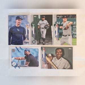 Topps Short Print Photo Variation MLB Baseball Card Lot of 5 Ichiro Gerrit Cole